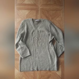 croft & barrow Olive Green Sweater Top - L